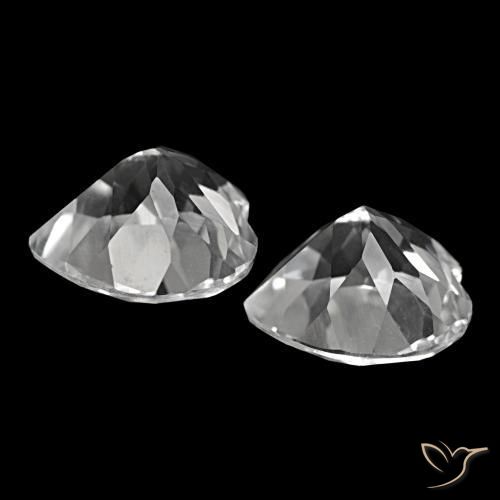 Gemme di Topazio Bianco naturale da 8.27 ct, A forma di cuore, VVS-VS