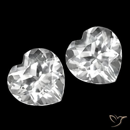 Gemme di Topazio Bianco naturale da 8.76 ct, A forma di cuore, VS