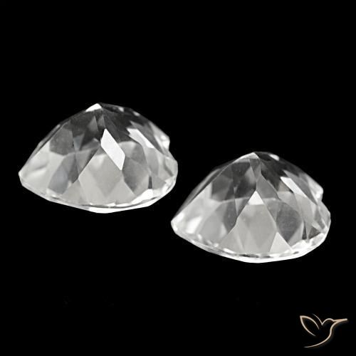 Gemme di Topazio Bianco naturale da 8.21 ct, A forma di cuore, VVS-VS