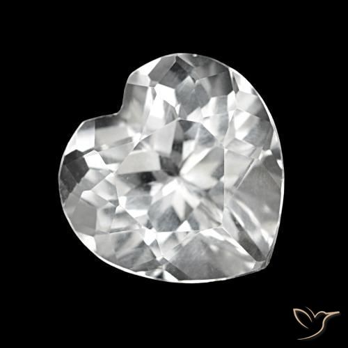 Topazio Bianco naturale da 4.22 ct, A forma di cuore, VS