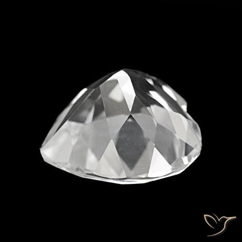 Topazio Bianco naturale da 4.11 ct, A forma di cuore, VVS-VS