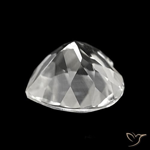 Topazio Bianco naturale da 3.95 ct, A forma di cuore, VVS-VS