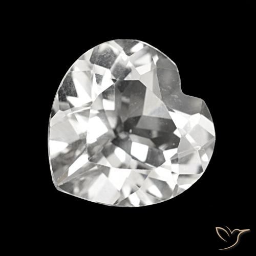 3.69ct Bianco Topazio, Cuore, VVS-VS