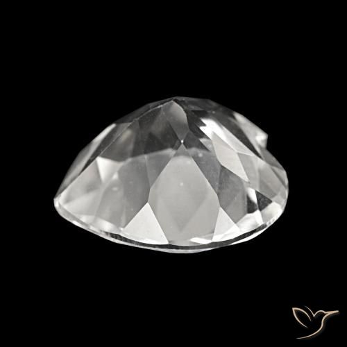 Topazio Bianco naturale da 3.69 ct, A forma di cuore, VVS-VS