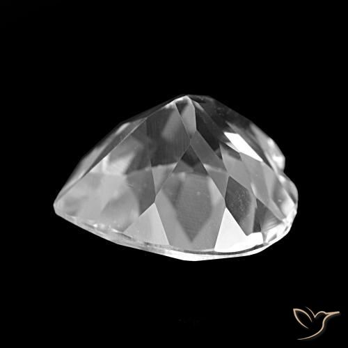 Topazio Bianco trasparente naturale da 3.72 ct, A forma di cuore, VVS-VS