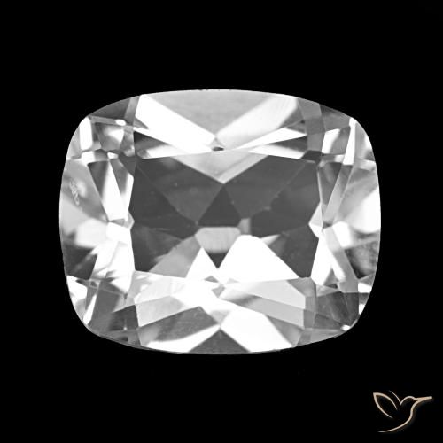 Topazio Bianco trasparente naturale da 6.29 ct, Taglio a cuscino, VVS-VS
