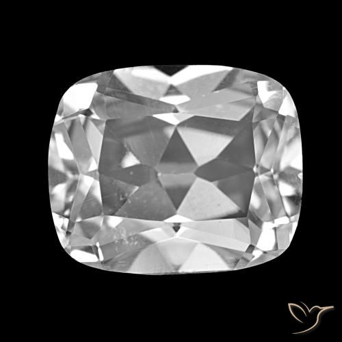 6.04ct Bianco trasparente Topazio, Cuscino, VS