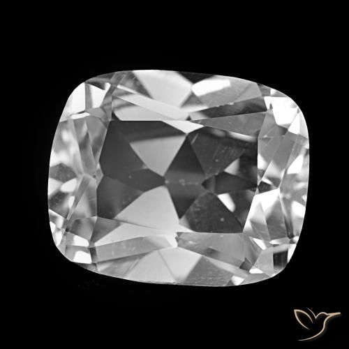 Topazio Bianco trasparente naturale da 6.04 ct, Taglio a cuscino, VS