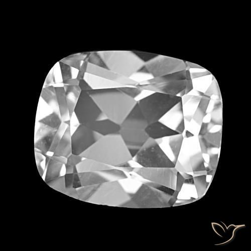 Topazio Bianco trasparente naturale da 6.41 ct, Taglio a cuscino, VS