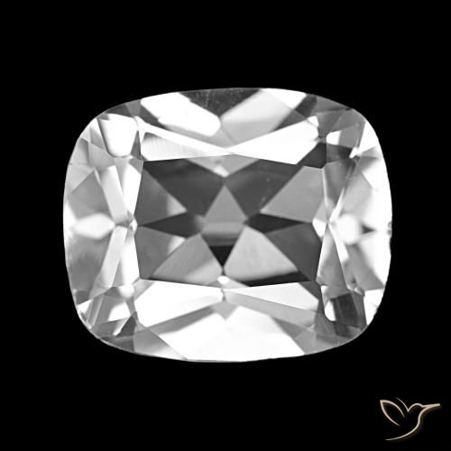 6.03ct Bianco trasparente Topazio, Cuscino, VS