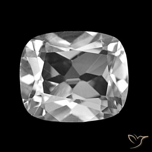 Topazio Bianco trasparente naturale da 6.07 ct, Taglio a cuscino, VS