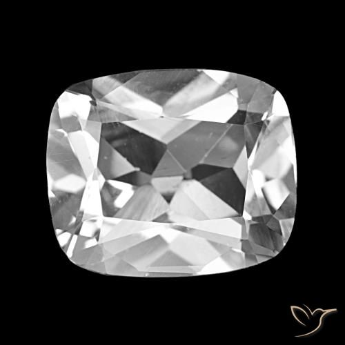 6.19ct Bianco trasparente Topazio, Cuscino, VS