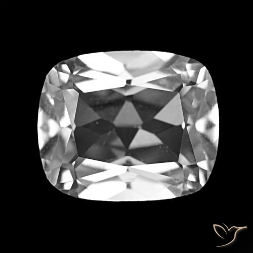 Topazio Bianco trasparente naturale da 6.25 ct, Taglio a cuscino, VS