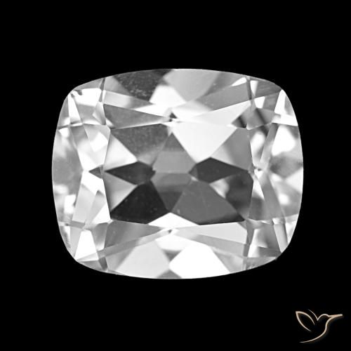 6.23ct Bianco trasparente Topazio, Cuscino, VS