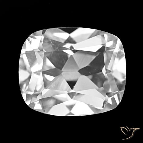 Topazio Bianco trasparente naturale da 6.24 ct, Taglio a cuscino, VS