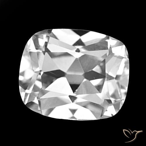 Topazio Bianco trasparente naturale da 6.24 ct, Taglio a cuscino, VS