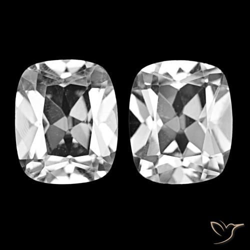 12.10ctw Bianco Topazio, Cuscino, VVS-VS