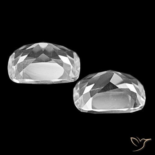 Gemme di Topazio Bianco naturale da 12.10 ct, Taglio a cuscino, VVS-VS