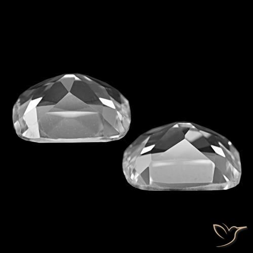 Gemme di Topazio Bianco trasparente naturale da 12.08 ct, Taglio a cuscino, VVS-VS