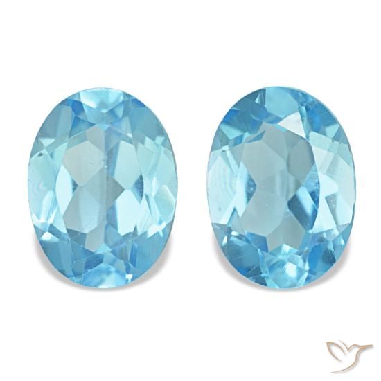 2.95ctw blu topazio, ovale, VS