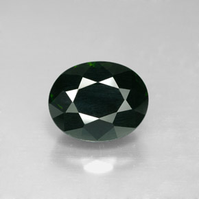 Tormalina naturale verde da 3,44 ct, taglio ovale, VVS-VS