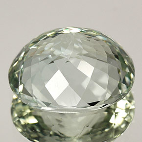 Tormalina naturale verde da 4,83 ct, taglio ovale, VVS