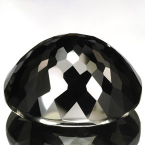 Tormalina naturale nero da 79,41 ct, taglio ovale, opaco