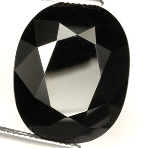 Tormalina naturale nero da 32,40 ct, taglio ovale, VVS