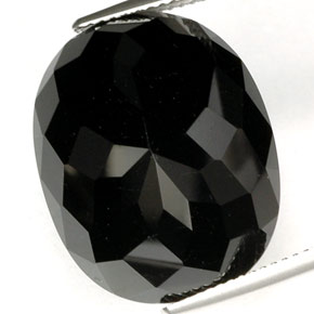 Tormalina naturale nero da 32,40 ct, taglio ovale, VVS