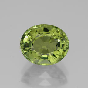 Tormalina naturale verde da 2,76 ct, taglio ovale, VVS