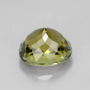 Tormalina naturale verde da 3,90 ct, taglio ovale, VVS-VS
