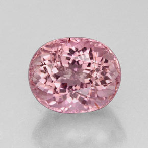 Tormalina naturale rosa da 4,57 ct, taglio ovale, VS-SI