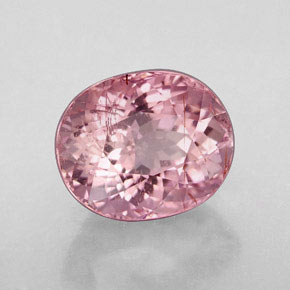 Tormalina naturale rosa da 4,57 ct, taglio ovale, VS-SI