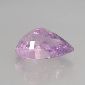 Tormalina naturale viola da 3,34 ct, taglio a pera, I1