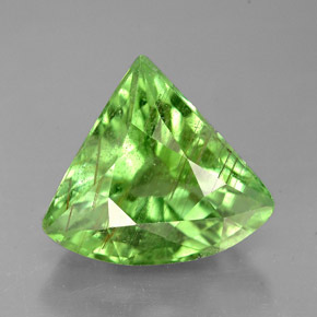 Tormalina naturale verde da 3,94 ct, forma fantasia, SI