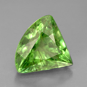 Tormalina naturale verde da 3,94 ct, forma fantasia, SI