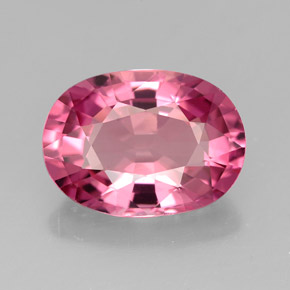 Tormalina naturale rosa da 4,32 ct, taglio ovale, VVS-VS