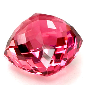 Tormalina naturale rosso da 7,86 ct, taglio a cuscino, VVS-VS