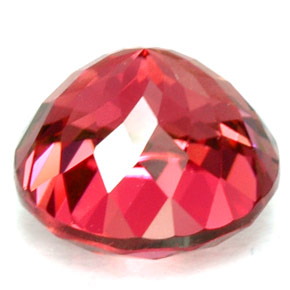 Tormalina naturale rosso da 2,04 ct, taglio rotondo, VVS-VS