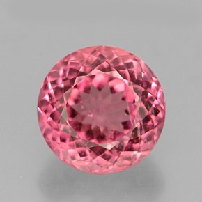 Tormalina naturale rosa da 2,16 ct, taglio rotondo, VS-SI