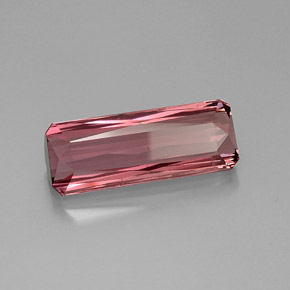 Tormalina naturale rosa da 11,68 ct, taglio smeraldo, VVS
