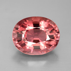 Tormalina naturale rosa da 4,52 ct, taglio ovale, VVS