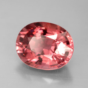 Tormalina naturale rosa da 4,52 ct, taglio ovale, VVS