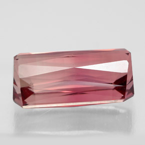 Tormalina naturale rosa da 4,60 ct, taglio smeraldo, VVS