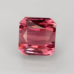 Tormalina naturale rosa da 4,00 ct, taglio smeraldo, VVS-VS
