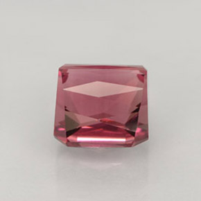 Tormalina naturale rosa da 4,00 ct, taglio smeraldo, VVS-VS