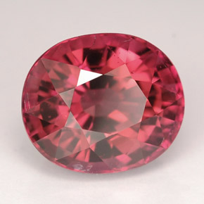 Tormalina naturale rosa da 6,12 ct, taglio ovale, VVS-VS