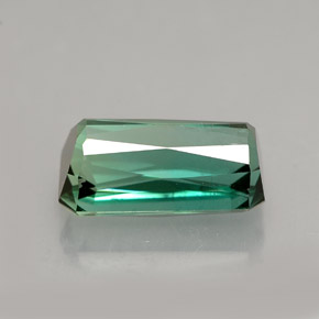 Tormalina naturale verde da 4,04 ct, taglio smeraldo, VS-SI