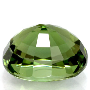 Tormalina naturale verde da 2,88 ct, taglio ovale, VVS