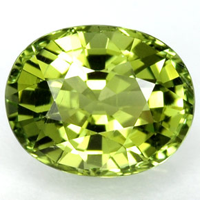Tormalina naturale verde da 2,13 ct, taglio ovale, VVS